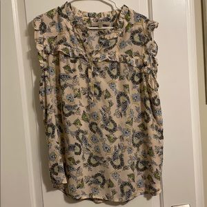 Loft sleeveless blouse size XL